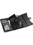 iPhone12/12 Pro Deri Cüzdan Kılıfı Folio Koruyucu Telefon Kapağı Fermuar Cep Stand Black (Yurt Dışından) 5