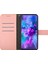 iPhone13 Pro 6.1 Inç Pu Pu Deri Stand Şok Geçirmez Telefon Kapak Pembe (Yurt Dışından) 2