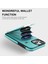 iPhone13 Pro Max Case Telefon Kapağı Tpu+Pu Deri+Metal Kabuk Kart Tutucu Nane Yeşil (Yurt Dışından) 3