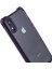 iPhoneXr Için 6.1 Inç Kasa Drop Anter Tpu+Akrilik Telefon Geri Kapak (Büyük Arka Lens Deliği) -Transparent Mor (Yurt Dışından) 5