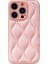 iPhone14 Pro Vasası Için Düz Renkli Su Dalgalanma Deseni Pc+Tpu+Pu Deri Telefon Kapak Pembe (Yurt Dışından) 1