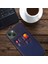 iPhone15 Kumaş Doku Pu Deri Kaplamalı Pc Kapak Mavisi Için Kart Tutucu Koruyucu Telefon Kılıfı (Yurt Dışından) 3