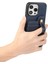 iPhone14 Pro Case Card Tutucu Cowhide Doku Pu Deri+Tpu Telefon Kapak-Mavisi Için Stil 01 (Yurt Dışından) 5
