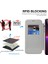 iPhone13 Pro 6.1 Inç Magsafe Rfıd Engelleme Kart Yuvaları ile Uyumlu Şok-Emme Pu Deri+Tpu Elektrokaplama Lens Film-Silver ile Temiz Arka Flip Kılıf (Yurt Dışından) 4