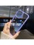 iPhone15 Pro Max Tpu+Sert Pc Metal Düğme Lens Çerçevesi Kapak Telefon Kabuğu Temiz Telefon Kılıfı Blue (Yurt Dışından) 5