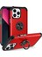 iPhone13 Pro Max Maksimum Back Cover Finger Ring Tutucu Pc+Tpu Telefon Koruyucu Kılıf Kırmızı (Yurt Dışından) 1