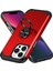 iPhone13 Pro Max Maksimum Back Cover Finger Ring Tutucu Pc+Tpu Telefon Koruyucu Kılıf Kırmızı (Yurt Dışından) 3