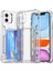 Kart Yuvası Pc+Tpu Kickstand Cover-Cransparent ile iPhone11 Telefon Kılıfı Için (Yurt Dışından) 2