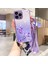 iPhone13 Pro 6.1 Inç Çiçek Tasarımı Glitter Rhinestone Dekor Telefon Kılıfı ile Damla Kanıtı Tpu Telefon Kapağı Kayış-Doğru (Yurt Dışından) 1