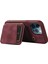 iPhone12 Pro Max Cep Telefon Kılıfı Strap Pu Deri+Tpu Kickstand Cover-Wine Red ile (Yurt Dışından) 4