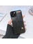 iPhone14 Plus Içinplus Case Timsah Doku Deri+Tpu Telefon Kapağı Bileklik Kickstand-Black (Yurt Dışından) 5