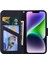 iPhone14 Plus Içincep Telefonu Kasası Önleyici Önleme Pu Deri Cüzdan Standı Kapak-Siyah (Yurt Dışından) 3