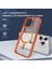 iPhone14 Pro Max Kickstand Cover Için Ysm Açık Akrilik Geri+Tpu Çerçeve Telefon Vaka-Orange (Yurt Dışından) 5