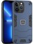 iPhone13 Pro Telefon Kılıfı 2 Için 1 Hibrid Sert Pc Yumuşak Tpu Kapak Navy Mavi (Yurt Dışından) 1
