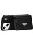 iPhone14 Plus Case Organ Kartı Çantası Için Iyi Korunmuş Pu Deri+Tpu Kabuğu Omuz Kayışı Black (Yurt Dışından) 5