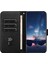 iPhone6/6s/7/8/se (2020)/SE (2022) Stand Cüzdan Kılıf Mikrofiber Deri Baskılı Telefon Kapak Black Için (Yurt Dışından) 4