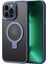 iPhone15 Pro Magnetic Telefon Kılıfı Tpu+Pc Kickstand Mat Kapak Magsafe-Sapphire ile Uyumlu (Yurt Dışından) 1