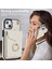 iPhone13 Mini 5.4 Inç Rfıd Engelleme Telefon Kılıfı Çoklu Kart Yuvaları Halk Kickstand Pu Deri+Tpu Anti-Drop Kapak Bej (Yurt Dışından) 4