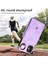 iPhone11 Kart Çantası Için Ring Kickstand Kapağı Litchi Doku Deri+Tpu Omuz Askılı Mor ile Telefon Kılıfı (Yurt Dışından) 4
