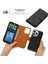 iPhone15 Plus Için Manyetik Emilim Cüzdan Telefon Kılıfı Plus Söndürülebilir 2'si Deli At Dokusu Pu Pop Telefon Kapak Black (Yurt Dışından) 5