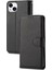 iPhone15 Plus Için Artı Flip Cüzdan Standı Koruyucu Telefon Kapağı Telefon Kasası Çılgın At Dokusu Pu Deri Kabuk-Black (Yurt Dışından) 1