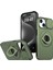 iPhone15 Manyetik Kılıf Kamera Koruma Telefon Kapağı Anti Drop Anti-Drop Ring Kickstand-Green (Yurt Dışından) 1