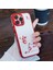 iPhone15 Pro Rhinestone Dekor Elektrapılaştırma Kılıfı Çiçek Deseni Damla Kanıtı Tpu Telefon Kapak-Kırmızı (Yurt Dışından) 1