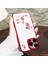 iPhone15 Pro Rhinestone Dekor Elektrapılaştırma Kılıfı Çiçek Deseni Damla Kanıtı Tpu Telefon Kapak-Kırmızı (Yurt Dışından) 3