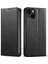 iPhone15 Plus Case Waxy Doku Deri Cep Telefonu Kart Yuvaları Black ile (Yurt Dışından) 1