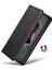 iPhone15 Plus Case Waxy Doku Deri Cep Telefonu Kart Yuvaları Black ile (Yurt Dışından) 3