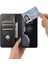 iPhone15 Plus Case Waxy Doku Deri Cep Telefonu Kart Yuvaları Black ile (Yurt Dışından) 4