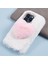 iPhone15 Pro Max Case Fluffy Peluş+Tpu Love Heart Heart Anti-Fall Telefon Kapak-White (Yurt Dışından) 5