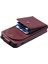 iPhone15 Pro Case Cüzdan Stand Pu Deri Telefon Kapağı Straps-Wine Red ile (Yurt Dışından) 2