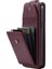 iPhone15 Pro Case Cüzdan Stand Pu Deri Telefon Kapağı Straps-Wine Red ile (Yurt Dışından) 5