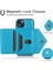 iPhone15 Plus Plus Pu Derisi+Tpu Kart Tutucu Uzun Kayış Mavisi ile Anti-Fall Kapak (Yurt Dışından) 2
