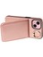iPhone15 Kılıf Kartı Tutucu Bırak Damalı Pu Deri+Tpu Telefon Kapak Golü Altın (Yurt Dışından) 3