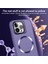 iPhone15 Pro Max Pc+Tpu Magsafe Lens Film Kickstand Matte Cover-Dark Purple (Yurt Dışından) 5