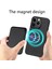 iPhone15 Pro Fiber Pu Deri Kaplamalı Pc+Tpu Cover-Black Için Çıkarılabilir Manyetik Kart Tutucu Telefon Kılıfı (Yurt Dışından) 2