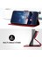 iPhone15 Pro Geometrik Basılı Düz ​​renkli Mikrofiber Deri Telefon Kapak Kırmızısı Için Stand Cüzdan Kılıfı (Yurt Dışından) 3