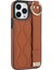 iPhone15 Pro Kickstand Case Wave Desen Anti-Çizelge Pu+Tpu Telefon Kapak-Kahverengi (Yurt Dışından) 2