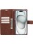 iPhone15 Plus Için Blue Moon Plus Pu Pu Deri Kapak Flip Shell-Brown (Yurt Dışından) 2