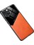 iPhone15 Plus Pu Deri Kapalı Tpu+Pc Anti-Fall Anti Anti-Fone Case-Orange Için (Yurt Dışından) 1