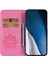 iPhone15 Plus Case Owl Için Pu Deri Telefon Cüzdan Standı Kapak-Gül (Yurt Dışından) 3