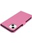 iPhone15 Plus Case Owl Için Pu Deri Telefon Cüzdan Standı Kapak-Gül (Yurt Dışından) 5