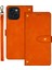 iPhone15 Plus Deri Kılıf Tutucu Telefon Stand Kapak-Orange Için (Yurt Dışından) 1