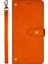 iPhone15 Plus Deri Kılıf Tutucu Telefon Stand Kapak-Orange Için (Yurt Dışından) 3