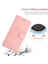 iPhone15 Plus Için Plus Pu Pu Deri Stand Anti-Çizik Telefon Kapak Pembe (Yurt Dışından) 5
