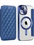 iPhone15 Plus Dahili Lens Film Telefon Kılıfı Rfıd Blowıng Kart Yuvaları Magsafe-Sapphire ile Uyumlu Deri Kapağı (Yurt Dışından) 1