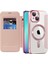 iPhone15 Plus Dahili Lens Film Telefon Kılıfı Rfıd Blowıng Kart Yuvaları Magsafe-Sapphire ile Uyumlu Deri Kapağı (Yurt Dışından) 2