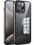 iPhone15 Pro Tpu+Temperli Cam Telefon Kapağı Metal Çerçeve Elektrofüze Anti-Çizelge Koruması Vaka-Pembe (Yurt Dışından) 1